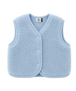 Alwero - Bodywarmer "TYB" BABY, ICY BLUE, Merinowolle, ultra light