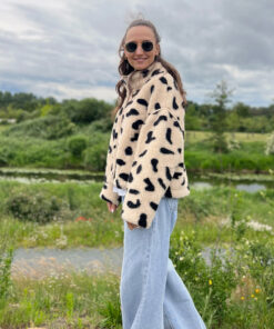 Alwero - Jacke BLOOM, Oversize, GEPARD, Merinowolle, ultra light