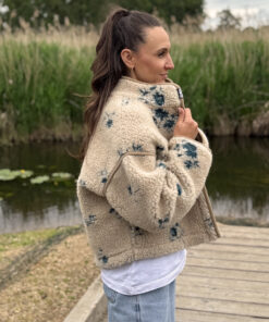 Alwero - Jacke BLOOM, Oversize, WILD ROSE, Merinowolle, ultra light