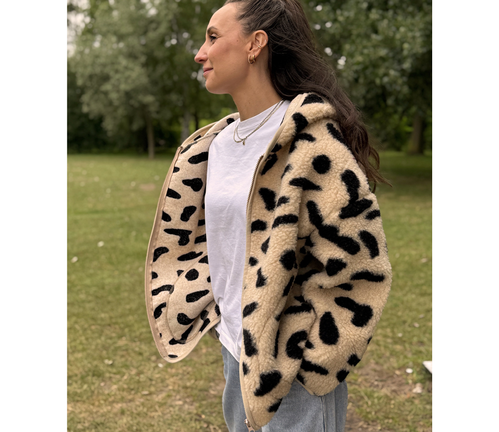 Alwero - Jacke mit Kapuze "KUFA" Adult, Biowolle, GEPARD, ultra light