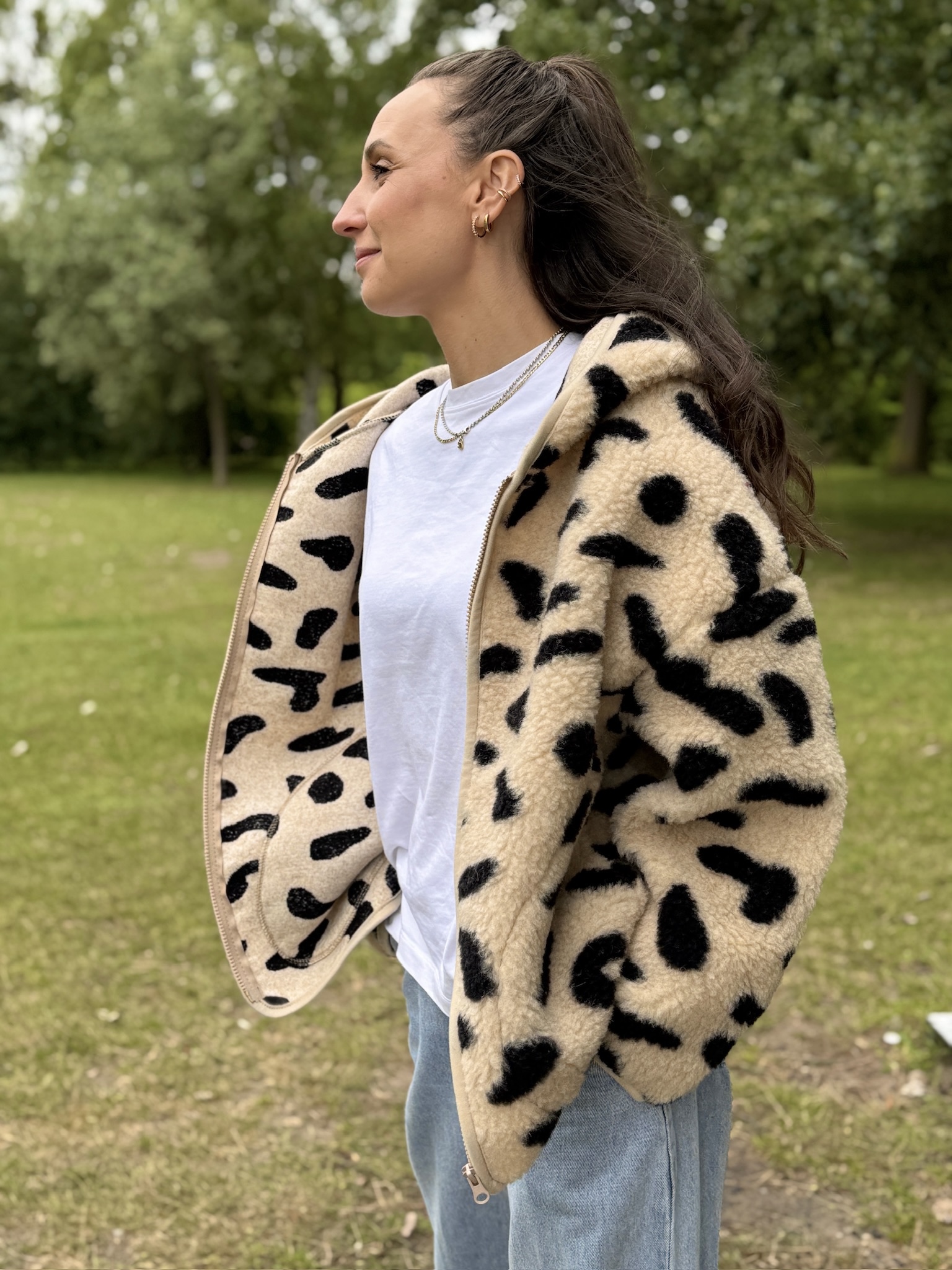 Alwero - Jacke mit Kapuze "KUFA" Adult, Biowolle, GEPARD, ultra light – Bild 4
