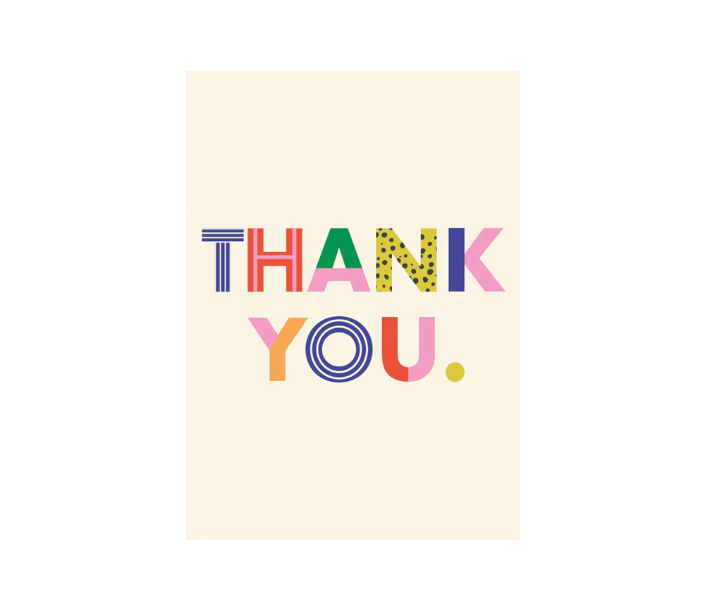 LUKKILY - Postkarte THANK YOU