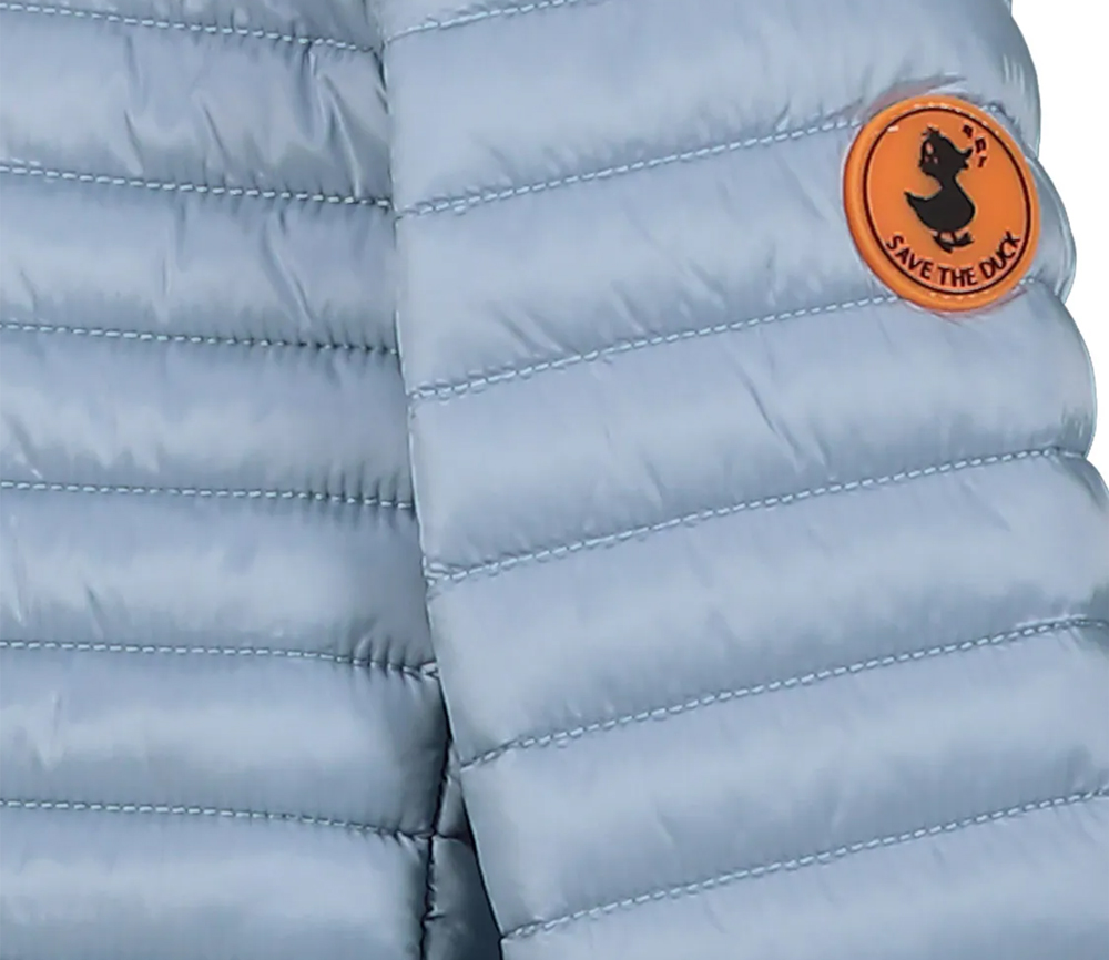 Save the Duck - Leichte Übergangsjacke mit Kapuze "ROSY", Vegan, dusty blue, unisex – Bild 5