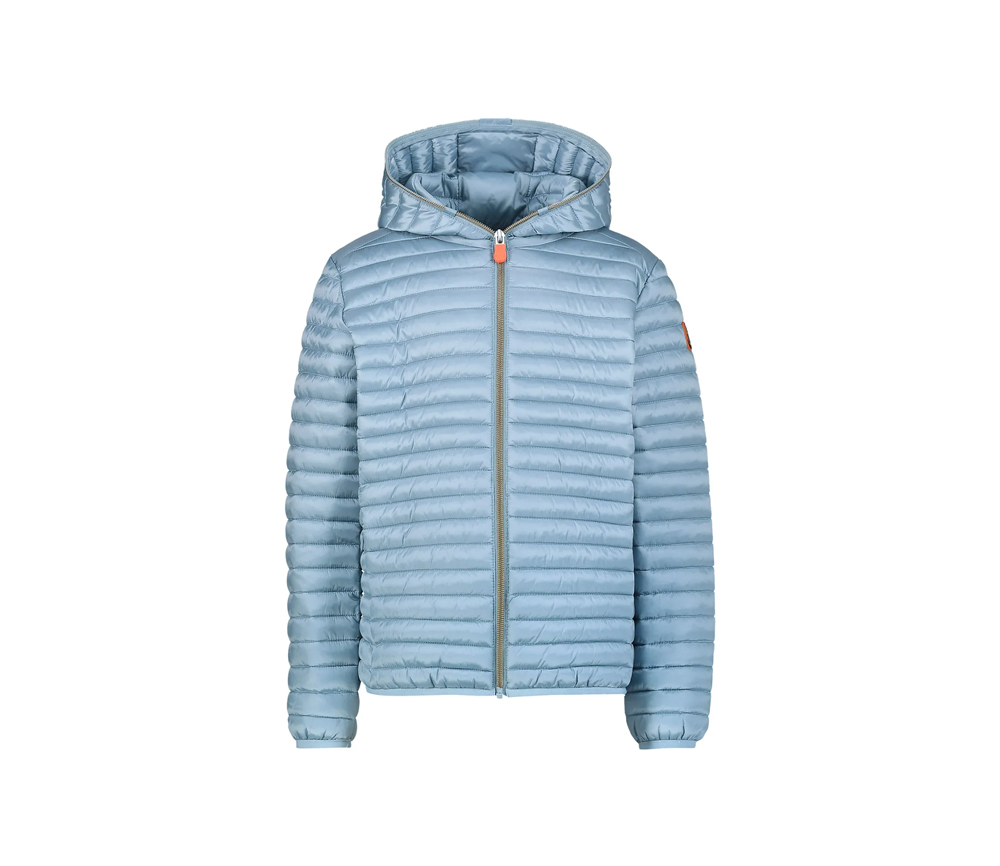 Save the Duck - Leichte Übergangsjacke mit Kapuze "ROSY", Vegan, dusty blue, unisex – Bild 2