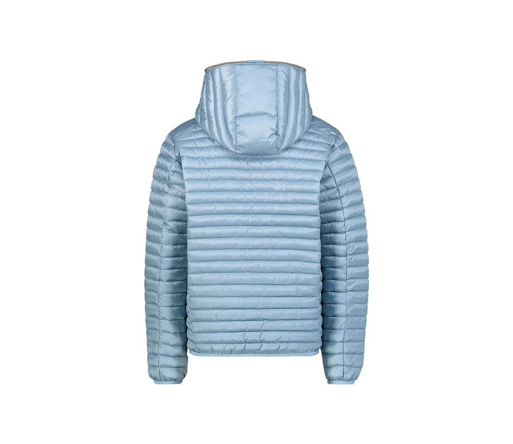 Save the Duck - Leichte Übergangsjacke mit Kapuze "ROSY", Vegan, dusty blue, unisex – Bild 3