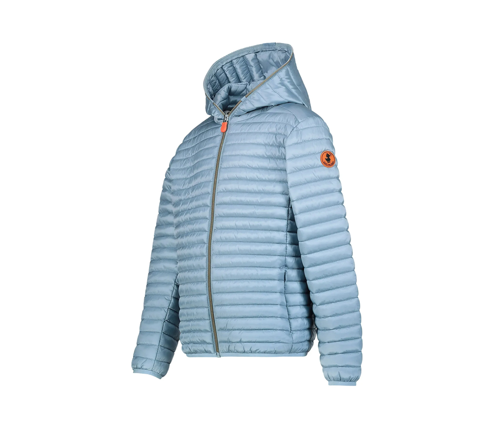 Save the Duck - Leichte Übergangsjacke mit Kapuze "ROSY", Vegan, dusty blue, unisex
