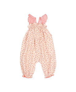 Buho Barcelona - Jumpsuit Picnic Baby, Coral, Biobaumwolle – Bild 2