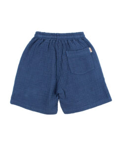 Buho Barcelona - Bermudashorts Musselin, blau, Biobaumwolle – Bild 2