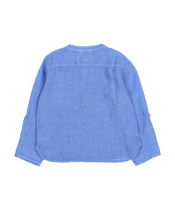 Buho Barcelona - Leinenhemd, blau, Biobaumwolle – Bild 2