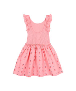 Buho Barcelona - Kleid Erdbeeren, pink, Biobaumwolle – Bild 2