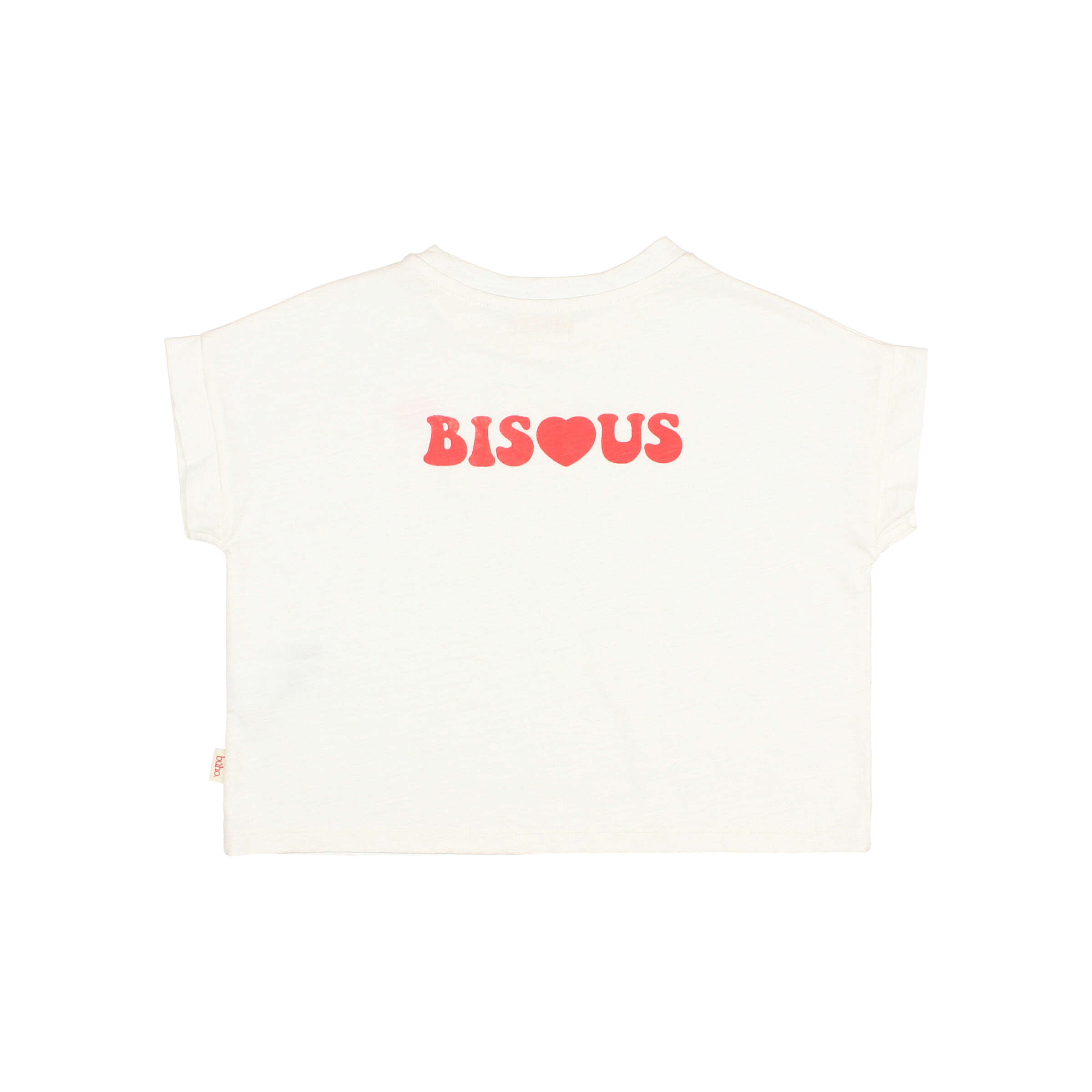 Buho Barcelona - T-Shirt Bisous, weiß, Biobaumwolle – Bild 2