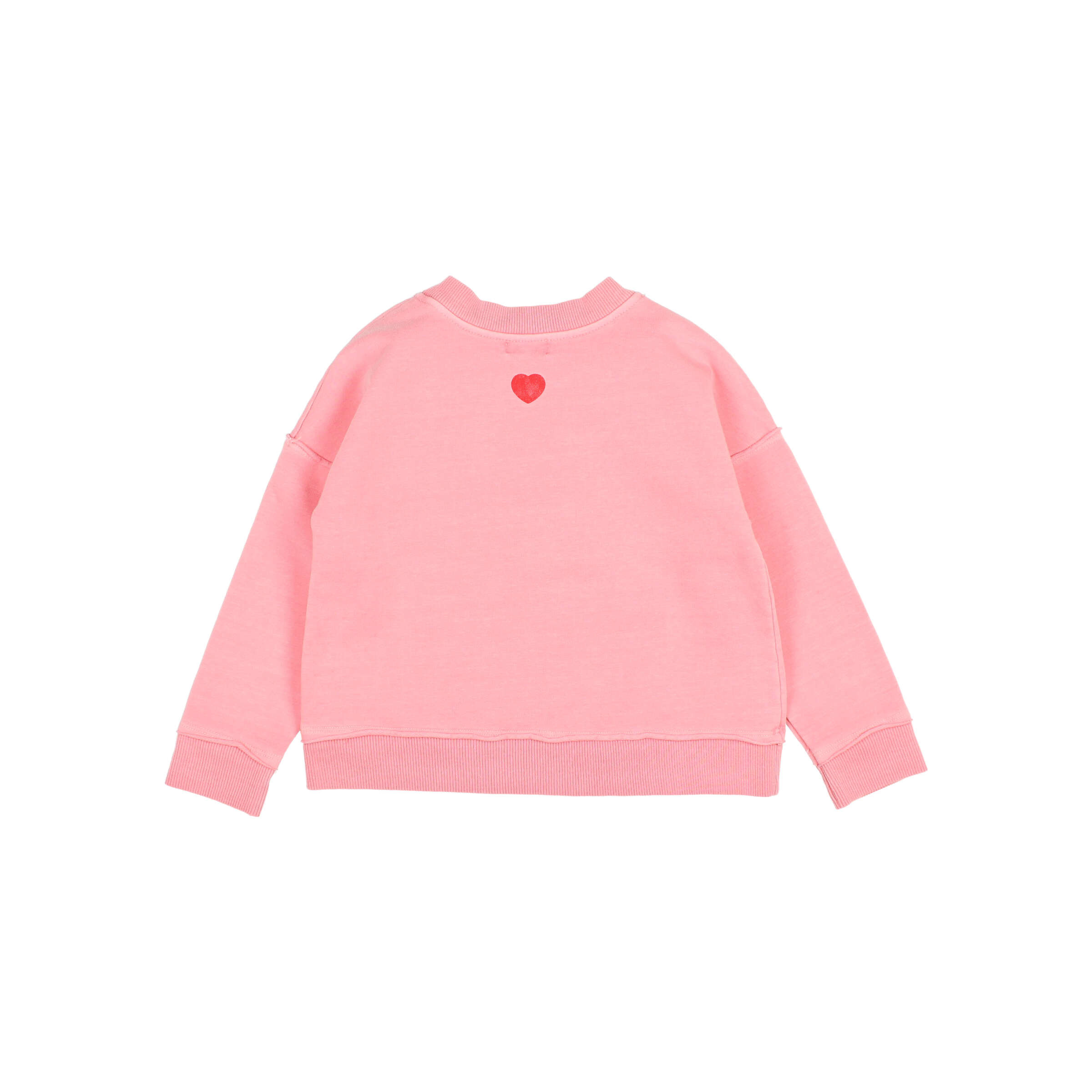 Buho Barcelona - Sweatshirt Bisous, Coral, Biobaumwolle – Bild 2