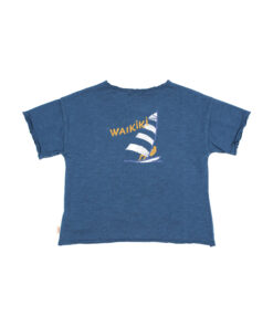 Buho - T-SHIR "WAIKIKI", navy, Biobaumwolle – Bild 4
