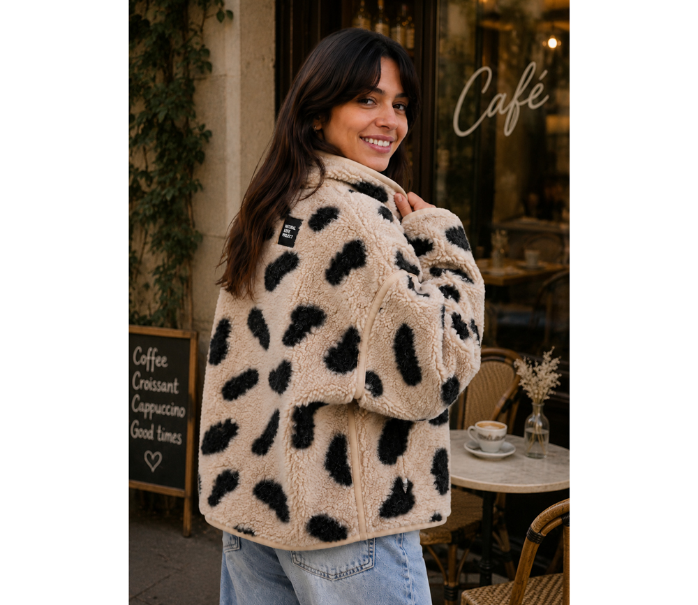 Alwero - Jacke BLOOM, Oversize, GEPARD, Merinowolle, ultra light