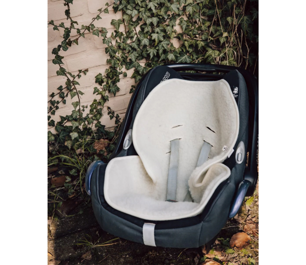 Alwero - Baby Kinderwagen Buggy Polster Biowolle, Tan, Ultra Light – Bild 2