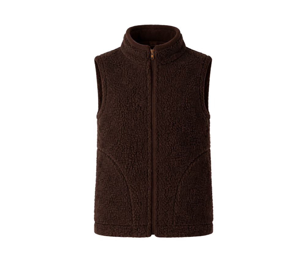 Alwero - Bodywarmer WALKER Adult, Choco Martini, Biowolle, unisex