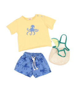 Buho Barcelona - T-shirt OCTOPUS, yellow, Biobaumwolle – Bild 4