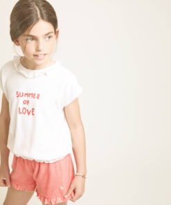 Buho Barcelona - T-Shirt Frottee Girly, ecru, Biobaumwolle – Bild 4