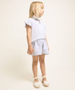 Buho Barcelona - Shorts Musselin, hellblau, Biobaumwolle – Bild 3