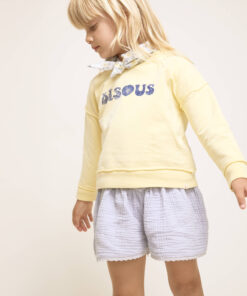 Buho Barcelona - Shorts Musselin, hellblau, Biobaumwolle – Bild 4