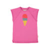 PiuPiuChick - Kleid T-Shirt "EIS", fuchsia, Baumwolle
