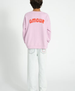 PiuPiuChick - Sweatshirt "HEART", Lilac, Biobaumwolle – Bild 6