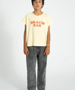 PiuPiuChick - T-Shirt "BEACH BAR", yellow, Biobaumwolle – Bild 5