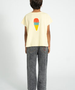 PiuPiuChick - T-Shirt "BEACH BAR", yellow, Biobaumwolle – Bild 7