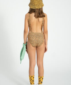 PiuPiuChick - Badeanzug Trikini "Leopard Print", Mustard – Bild 3