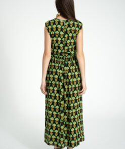 Sisters Department- Kleid lang Blumen, black, Viskose – Bild 6