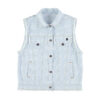 Sisters Department - Weste Zebra, blue,  Baumwolle