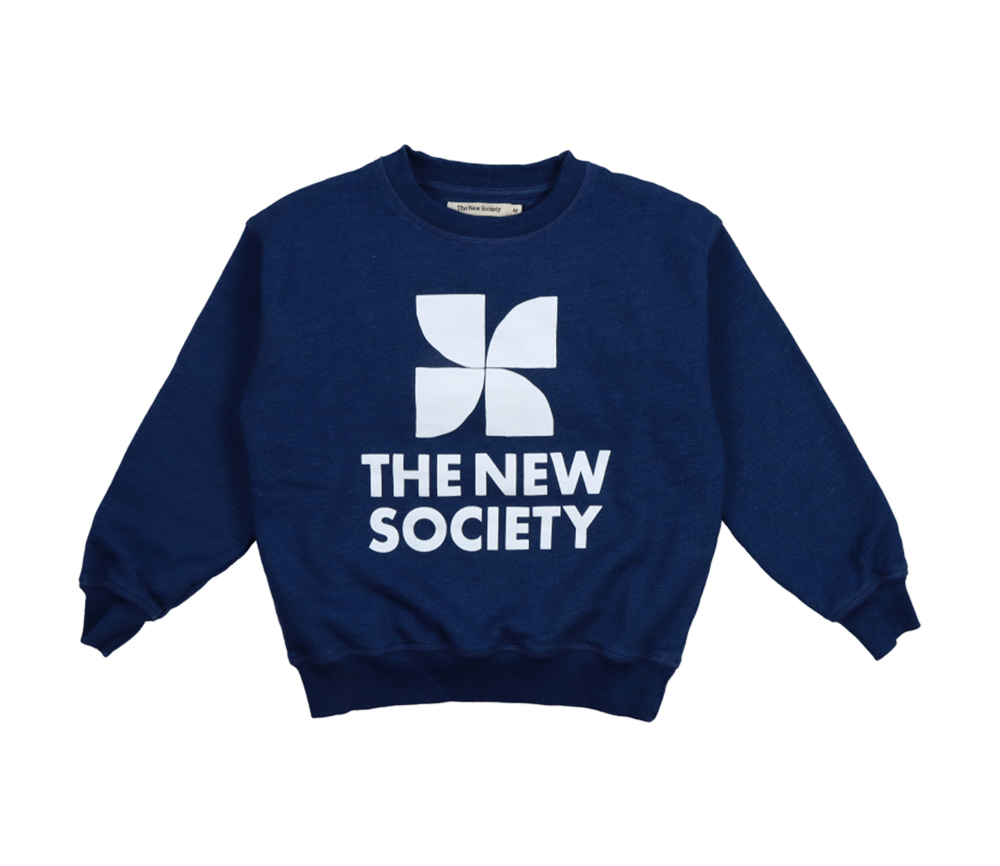 The New Society - TNS Logo Sweatshirt Indigo Denim