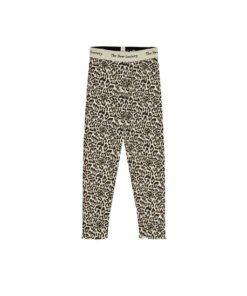 The New Society - TNS Rib Leggings "Nelia",  Leo Print, Baumwolle