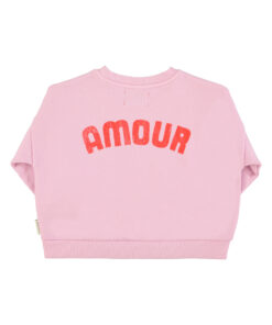 PiuPiuChick - Sweatshirt "HEART", Lilac, Biobaumwolle – Bild 3