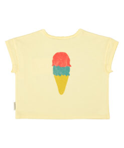 PiuPiuChick - T-Shirt "BEACH BAR", yellow, Biobaumwolle – Bild 3