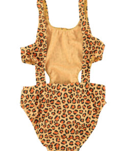PiuPiuChick - Badeanzug Trikini "Leopard Print", Mustard – Bild 6