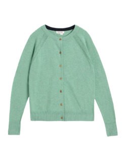 White Stuff - Cardigan LULU, teal, Biobaumwolle