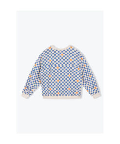 Arsene et les Pipelettes - Terry Sweatshirt Women EPONGE DAMIER, checkered, Biobaumwolle – Bild 3
