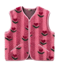 Alwero - Weste "POS" Adult, Biowolle, CHERRY, ultra light