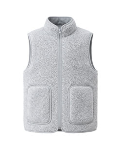 Alwero - Bodywarmer RUDI Adult, SILVER, Biowolle ultra light