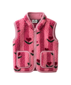 Alwero - Bodywarmer RUDI Junior, CHERRY, Biowolle ultra light