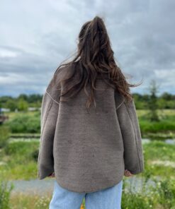 Alwero - Jacke CLOUDER, Mouse, Biowolle – Bild 4
