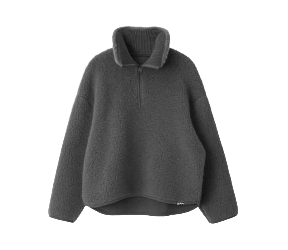 Alwero – Sweater BEL, Oversize ANTHRACITE, Biowolle, ULTRA LIGHT