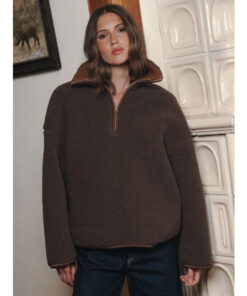 Alwero - Sweater BEL, Oversize CHOCO MARTINI, Biowolle, ULTRA LIGHT – Bild 2