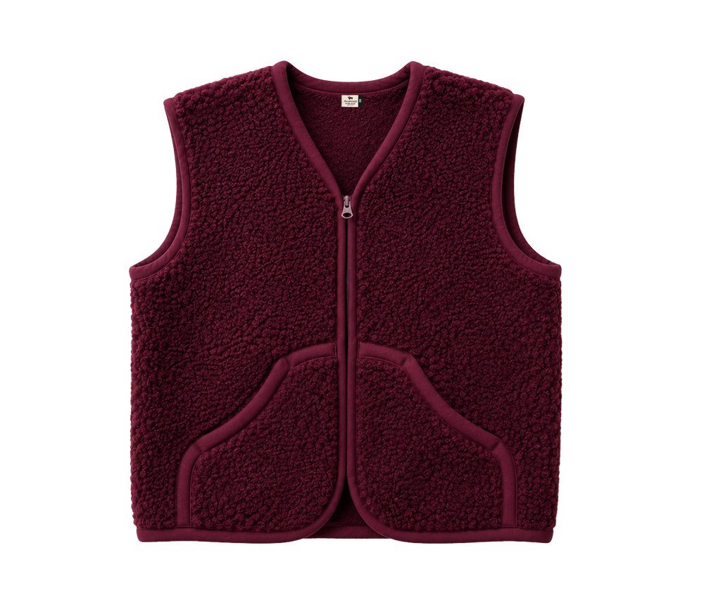 Alwero – Bodywarmer CARPATHIAN, Cherry Liqueur, Schurwolle – Limited Edition