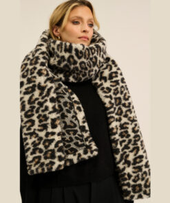 Alwero - Schal "FAB", Leopard White Ultra Light, 230x21cm – Bild 2