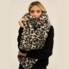 Alwero - Schal "FAB", Leopard White Ultra Light, 230x21cm