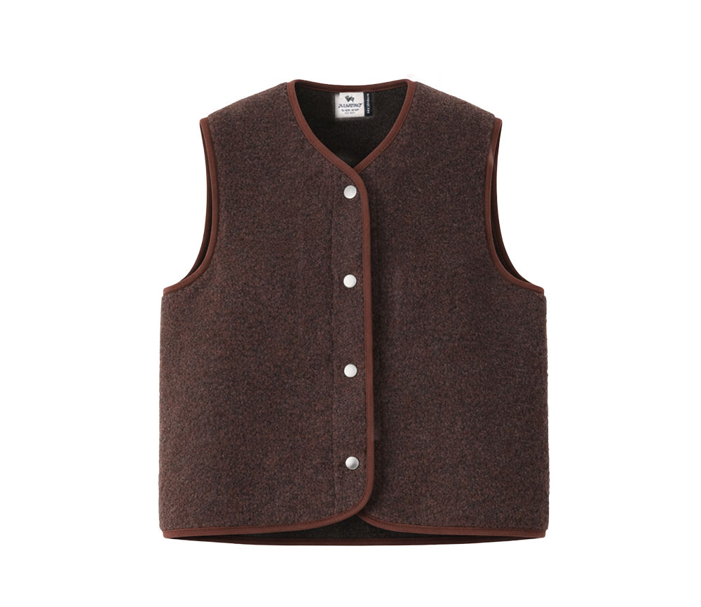 Alwero - Bodywarmer "TYB" ADULT, CHOCO MARTINI FELTED, ultra light – Bild 2
