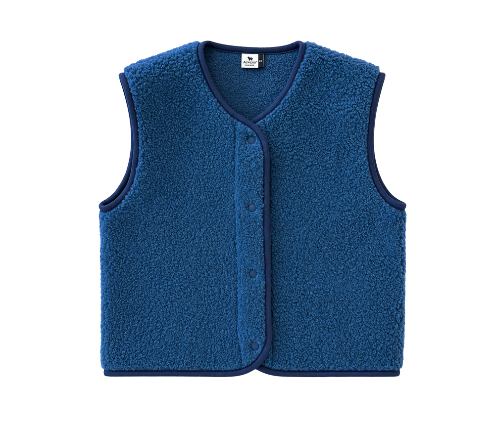 Alwero - Bodywarmer "TYB" ADULT, TRANS TEAL, Merinowolle, ultra light
