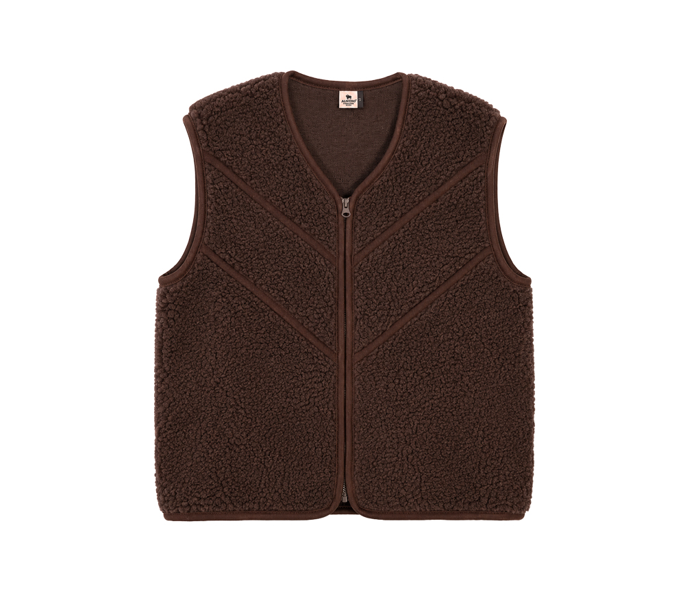 Alwero - Bodywarmer "TIDE" , Merinowolle, CHOCO MARTINI, ultra light mit Seitentaschen - LIMITED EDITION
